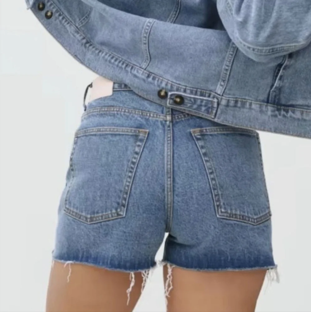 Everlane The Way High Dark Blue Denim Shorts 29
